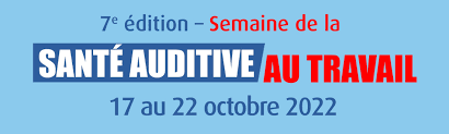 Affiche de la semaine de la santé auditive au travail 2022